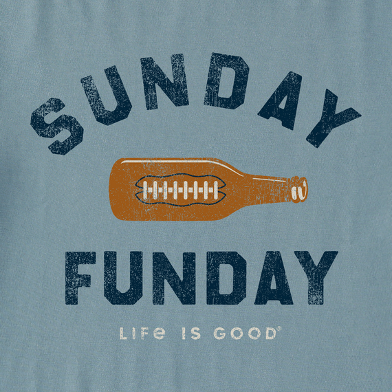 Life is Good Men's Crusher L/S Tee Sunday Funday Football