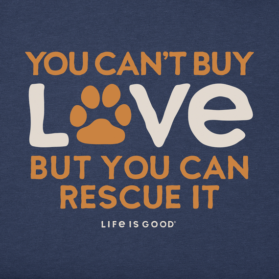 Life is Good Men's Crusher Lite Tee You Can Rescue Love
