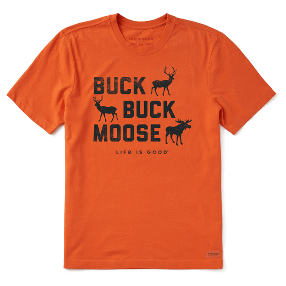 Life is Good Men's Crusher Tee Buck Buck Moose