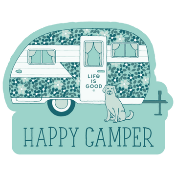 Happy Camper Die Cut Sticker