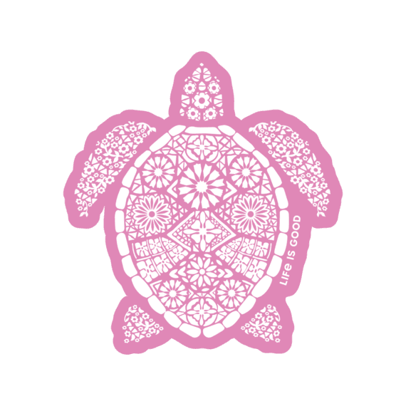 Die Cut Sticker Happy Turtle