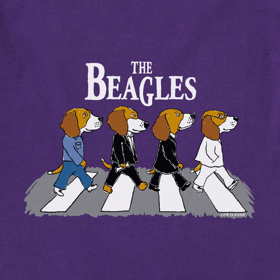 Life is Good Women's Crusher Lite LS Vee The Beagles