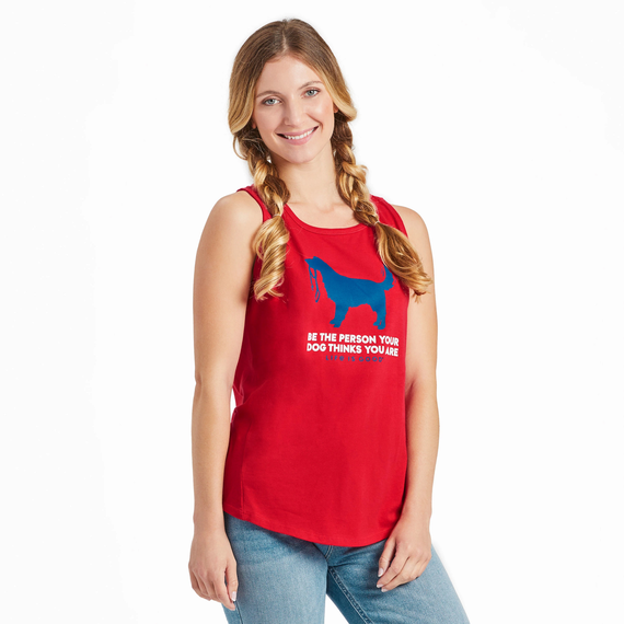 Life is Good Women's High Low Crusher Tank Be The Person Retriever