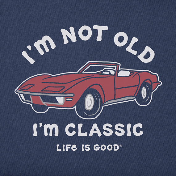 Life is Good Men's Crusher L/S Tee I'm Not Old Sports Car