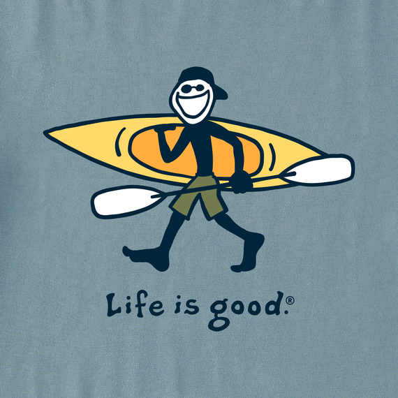 Life is Good Men's Vintage Crusher Tee Jake Kayak