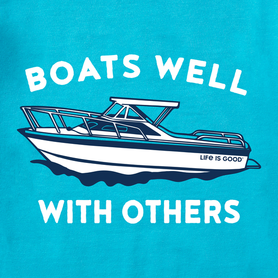 Life is Good Men's Crusher Lite Tee Boats Well With Others