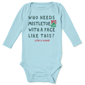 Life is Good Baby Crusher LS Bodysuit With a Face Like This