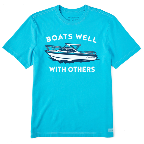 Life is Good Men's Crusher Lite Tee Boats Well With Others