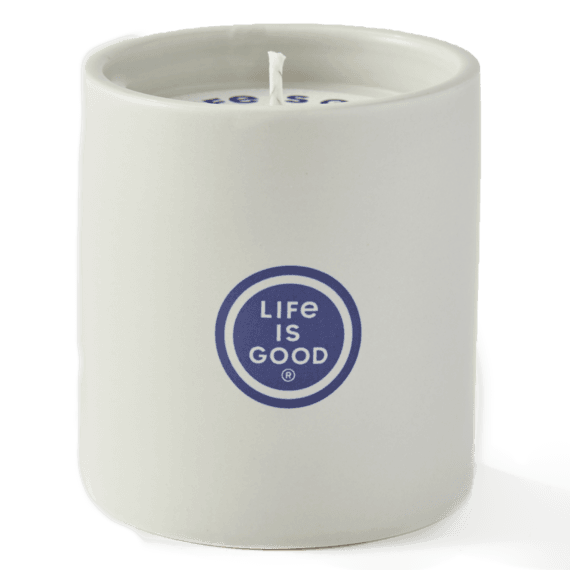 Life is Good Breathe Heart Tree Soy Candle