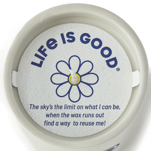 Life is Good Breathe Heart Tree Soy Candle