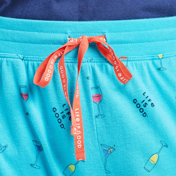 Life is Good Women's Snuggle Up Sleep Pants Cocktails