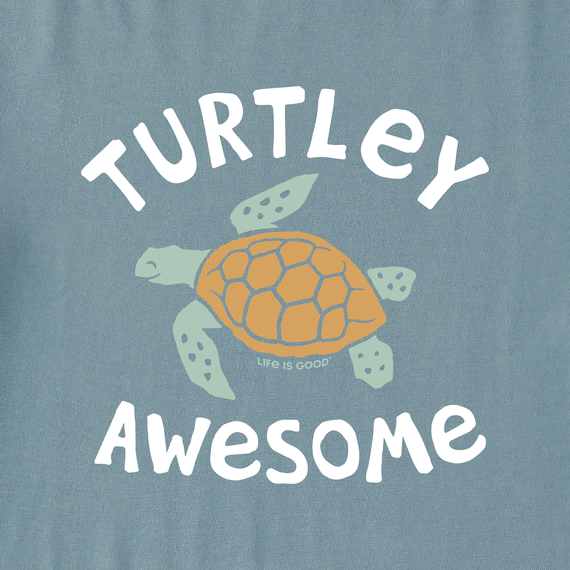 Life is Good Kids Crusher LS Tee Turtley Awesome