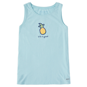 Life is Good Women's Vintage Crusher Lite Tank Pineapple