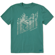 Life is Good Men's Crusher Tee Woodsy Downhiller