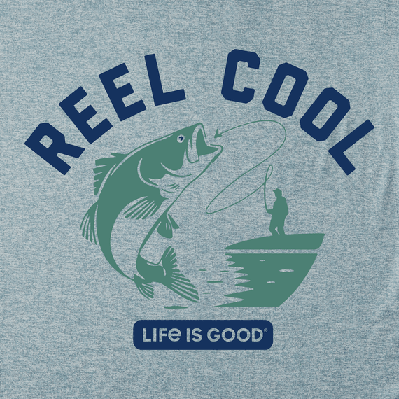 Life is Good Men's Reel Cool Bass Long Sleeve Active Tee