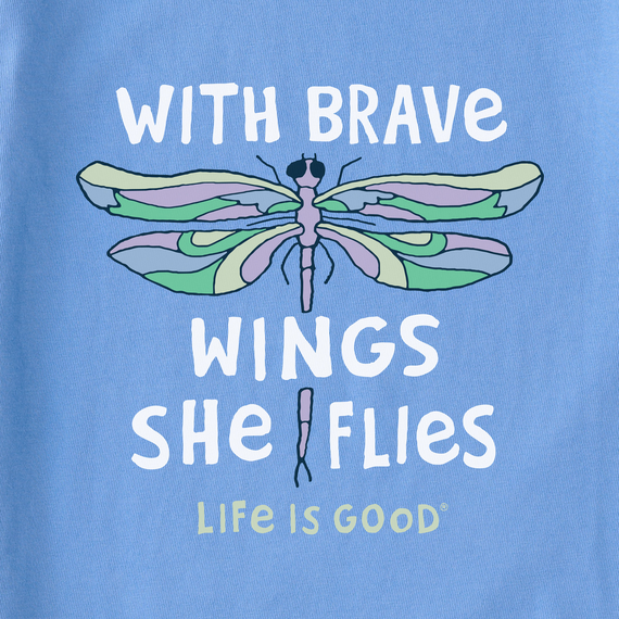 Life is Good Kids Crusher Tee With Brave Wings