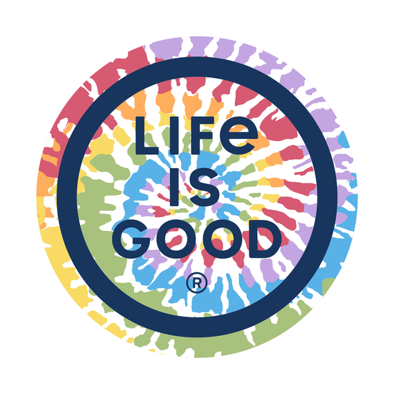 Life is Good Tie Dye Coin 4