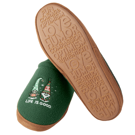 Life is Good Men's Gnome Slippers