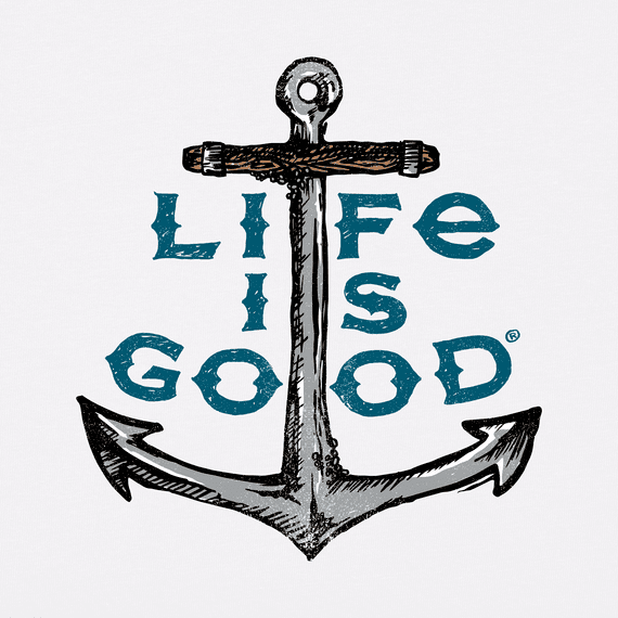 Life is Good Men's Crusher Lite Tee LIG Anchor