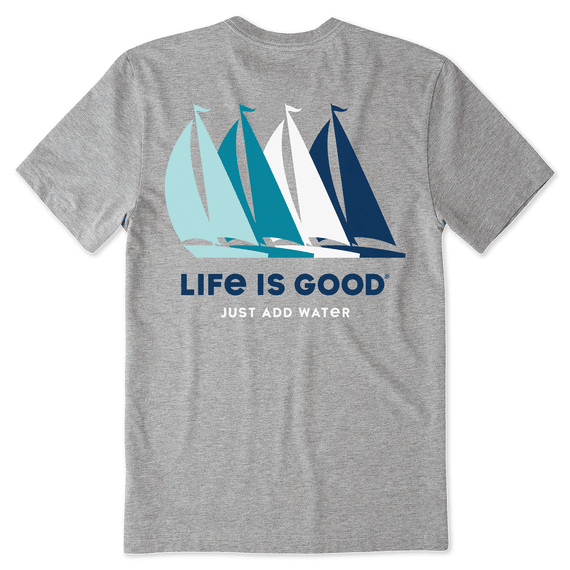 Life is Good Men's Crusher Lite Tee Just Add Water