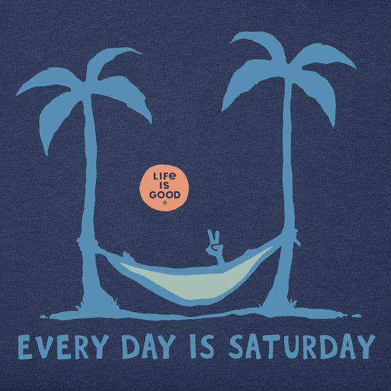 Life is Good Men's Crusher Lite Tee Every Day is Saturday